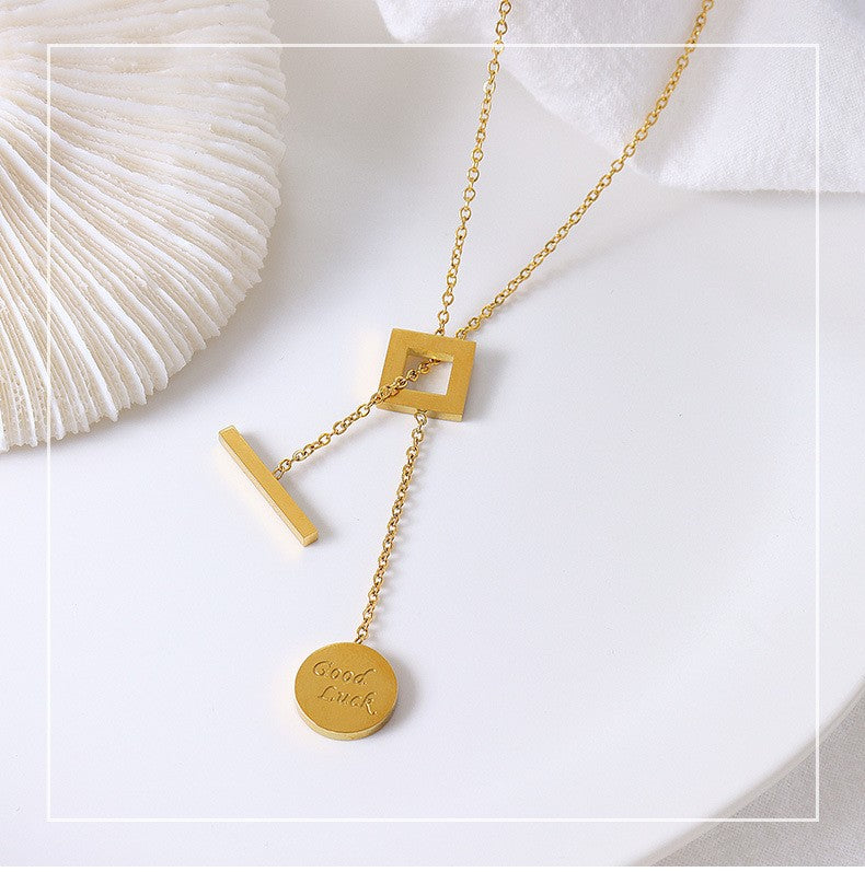 GOOD LUCK NECKLACE (24K GOLD PLATED)