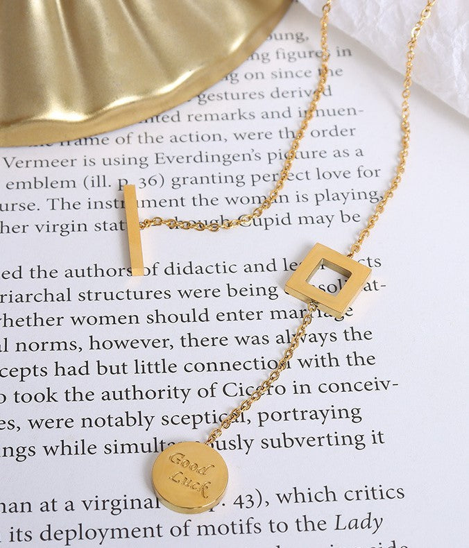 GOOD LUCK NECKLACE (24K GOLD PLATED)